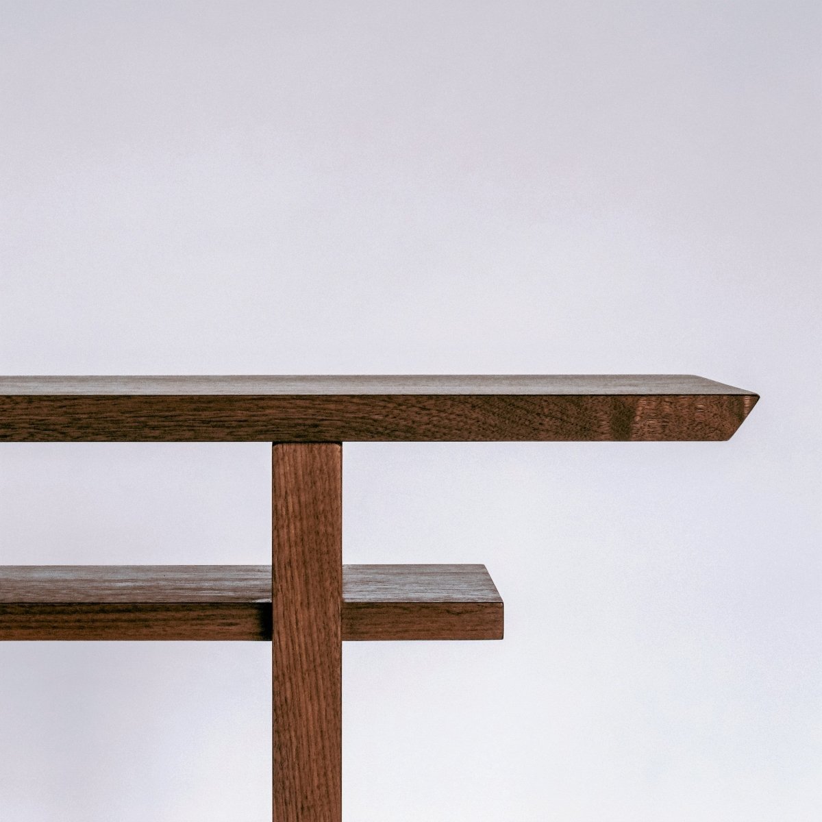 minimalist modern furniture design in solid walnut