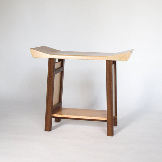 unique entryway bench by Mokuzai Furniture