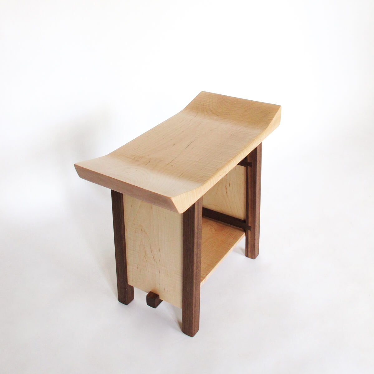 small entryway bench by Mokuzai Furniture