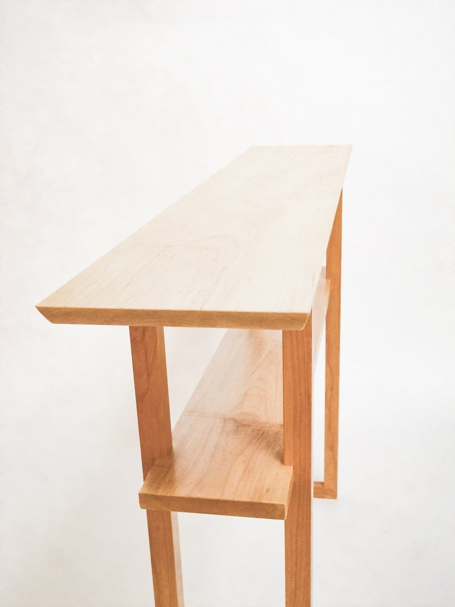 The Designer Console Table - a narrow table with lower shelf