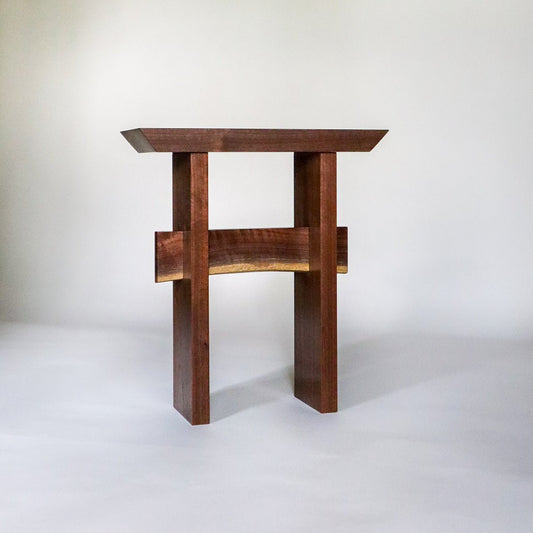 A Japanese style furniture design for your narrow small end table from Mokuzai Furniture.