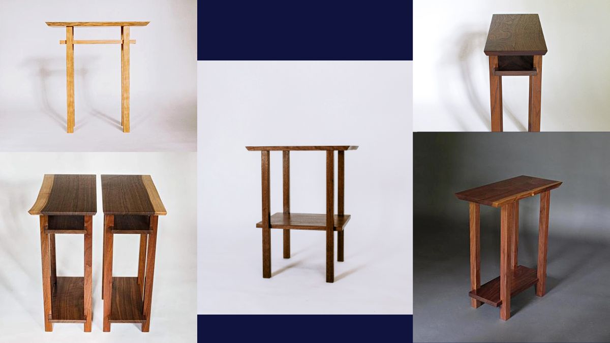 Our modern wood end tables can be custom end tables for any size and combination you need for your home decor
