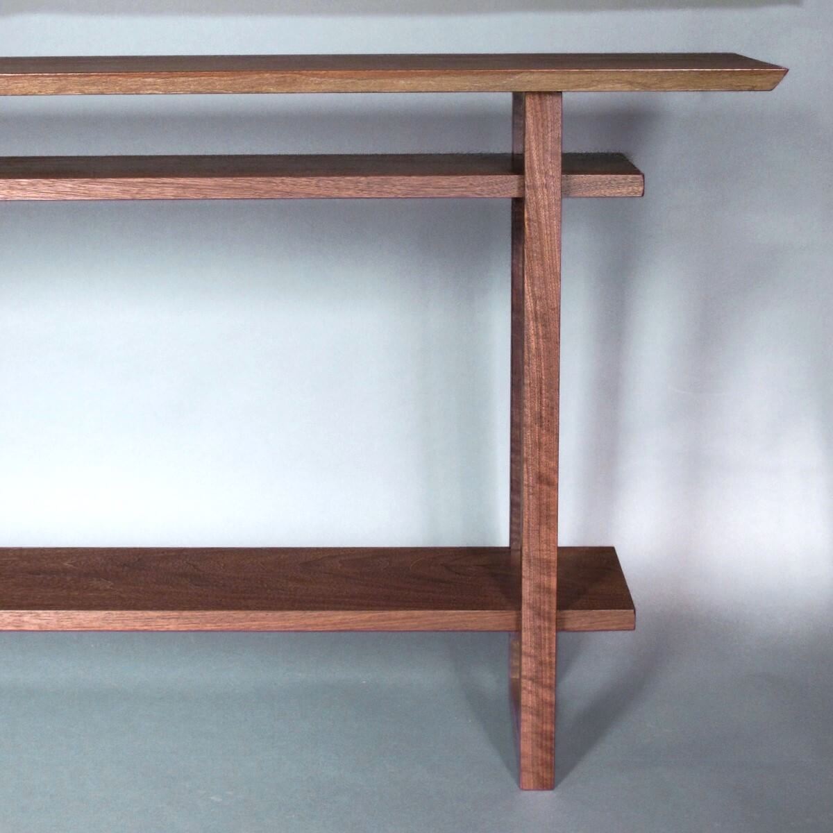 modern console table long for hallway table by Mokuzai Furniture