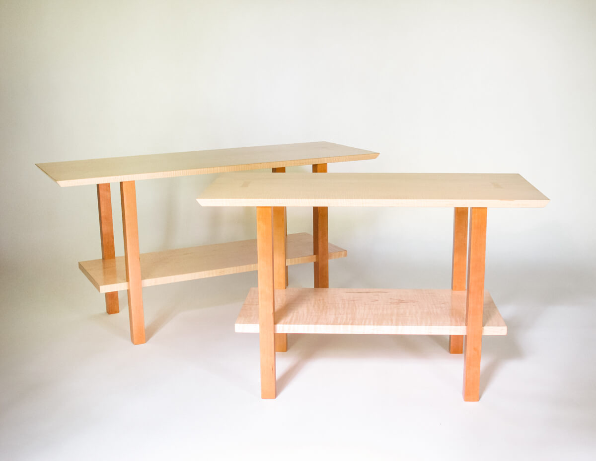 custom modern wood benches for entryways by Mokuzai Furniture