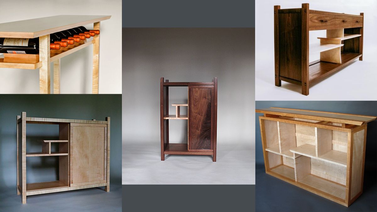 Tall Cabinet | Modern Linen Tower | Narrow Corner Cabinet