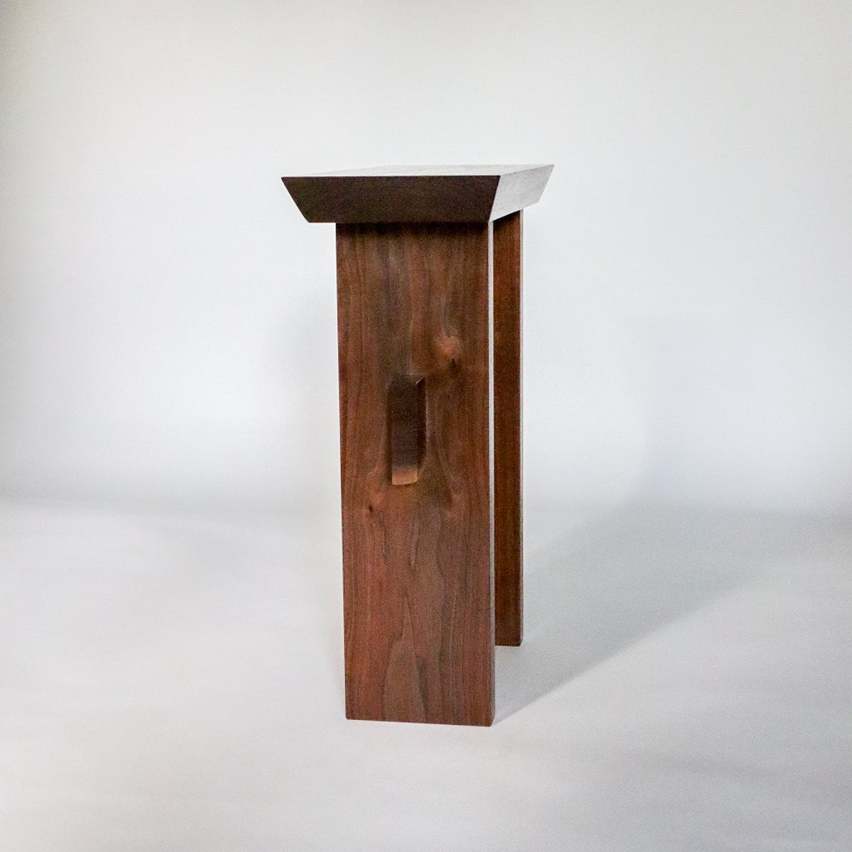 A small narrow end table for your modern living room furniture from Mokuzai Furniture.