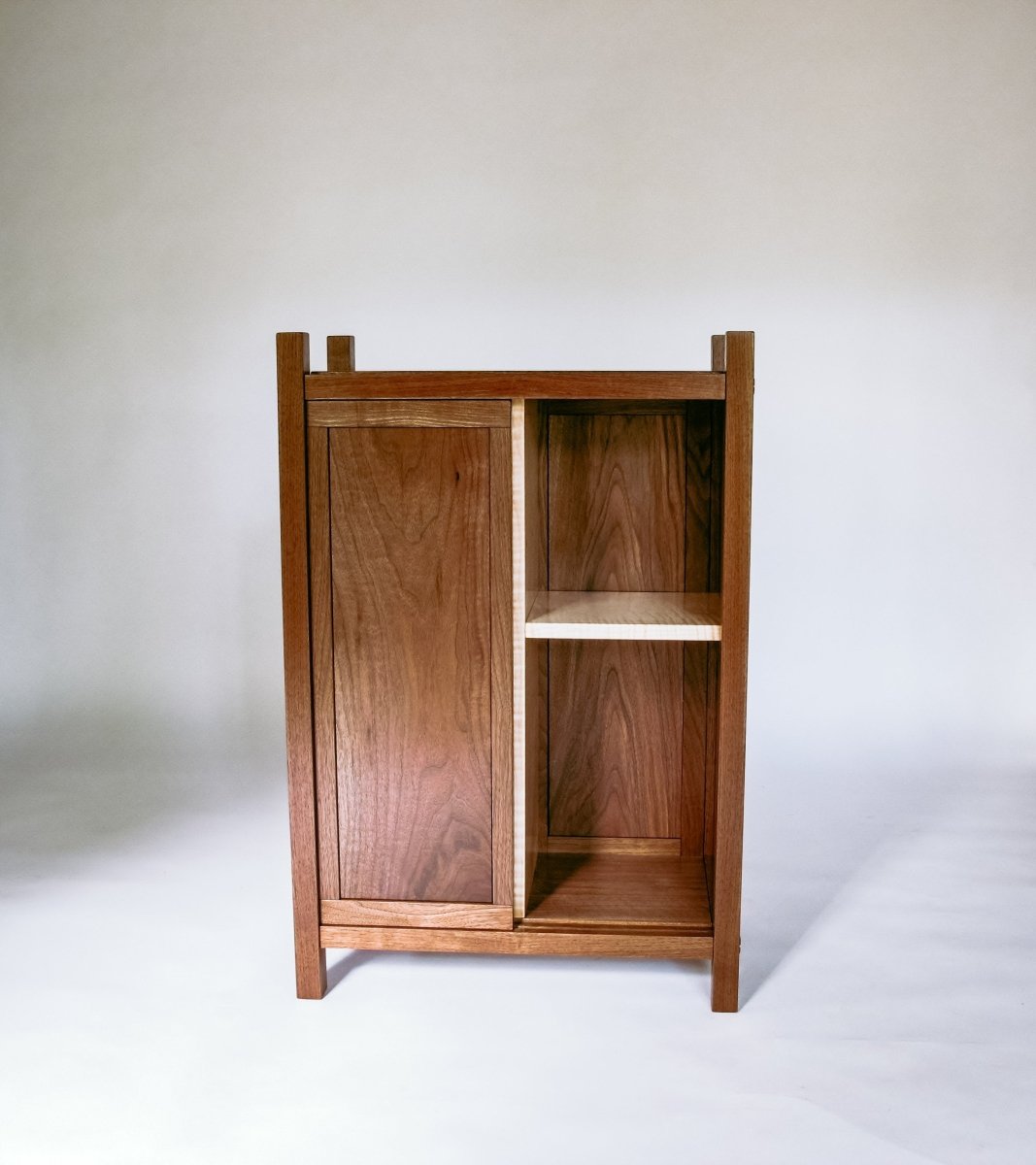 bar storage cabinet - small walnut cabinet