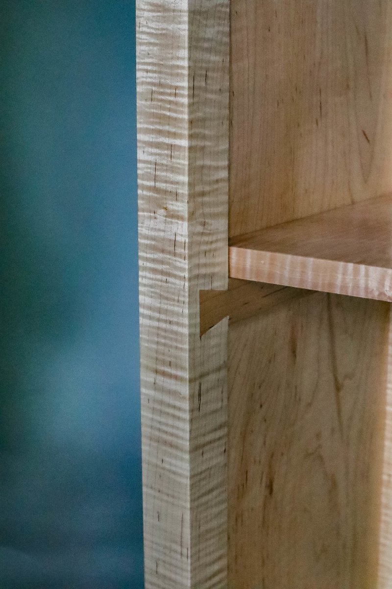 Dovetail details on this contemporary storage cabinet by Mokuzai Furniture