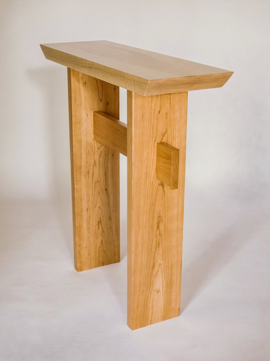 Tiger maple with cherry modern wood table