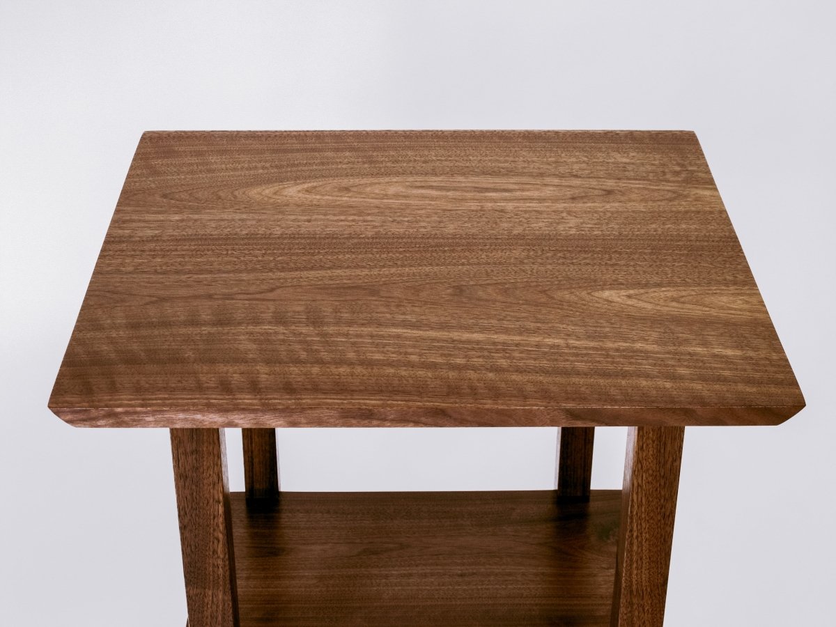 Solid walnut side table - living room furniture designs by Mokuzai Furniture