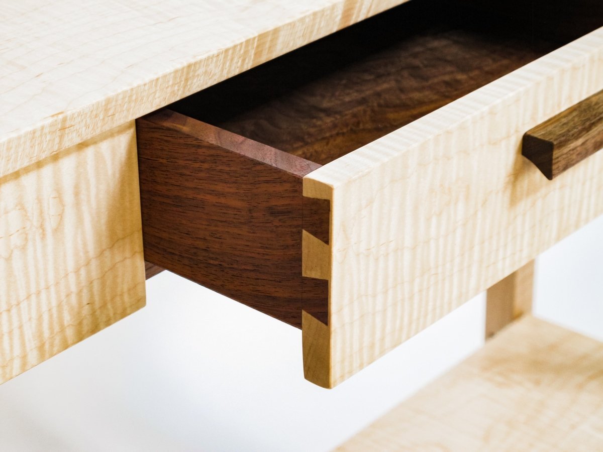 traditional dovetail techniques create an heirloom quality piece of fine furniture
