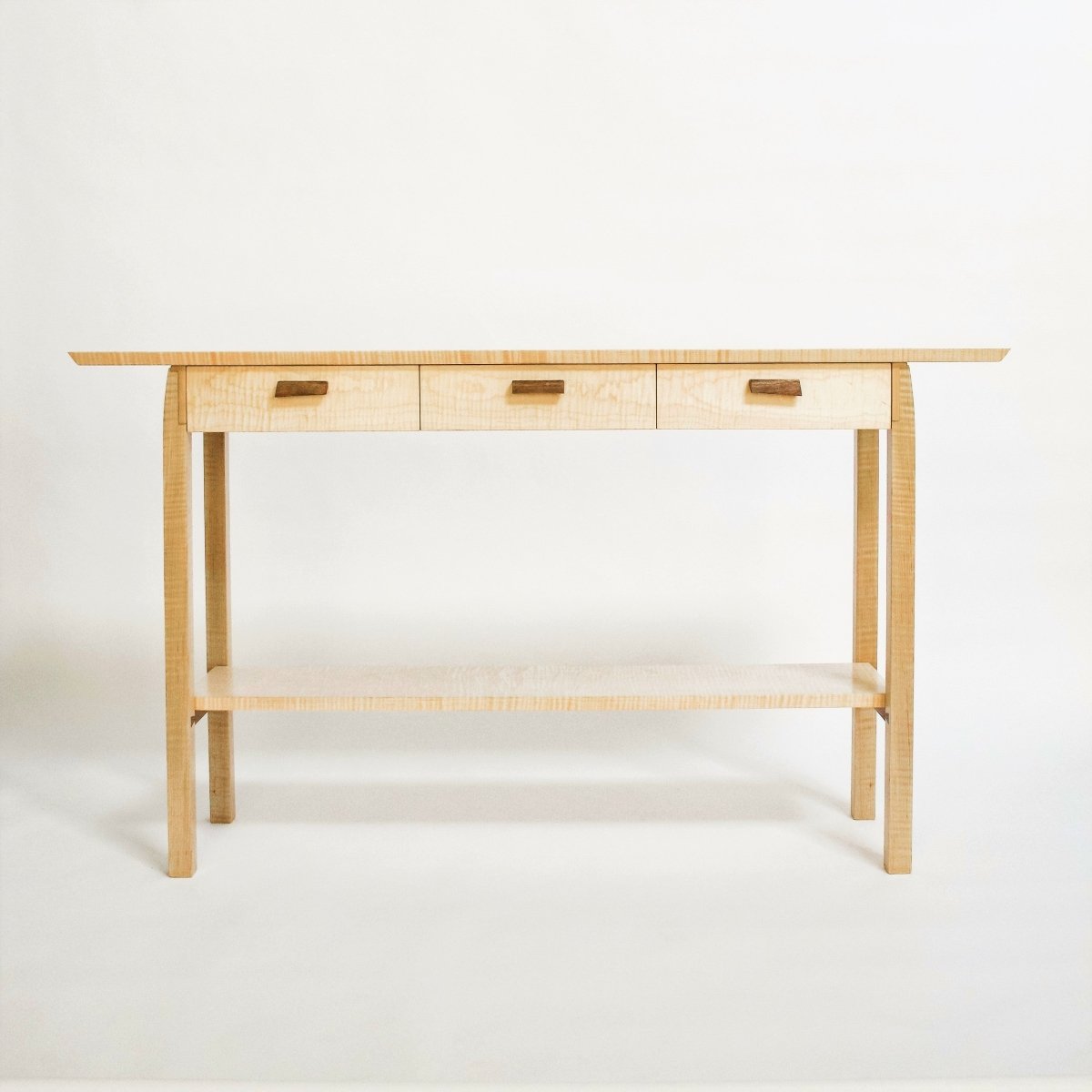 Side console store table with drawers