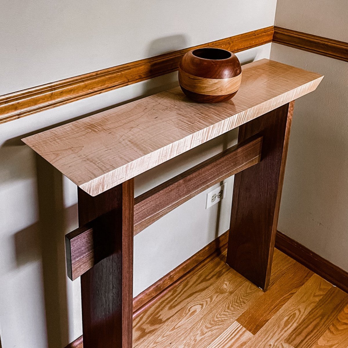 A hall table, modern wood furniture design by Mokuzai Furniture