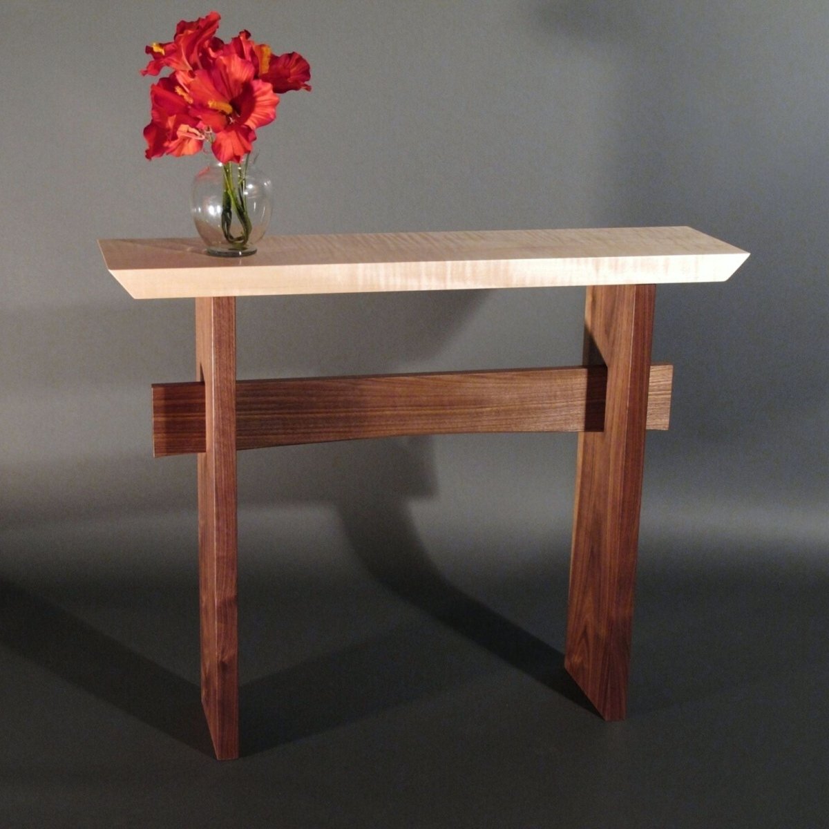 a modern hall console table by Mokuzai Furniture