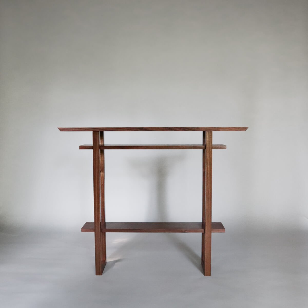 a small modern hall table for entryways created by Mokuzai Furniture