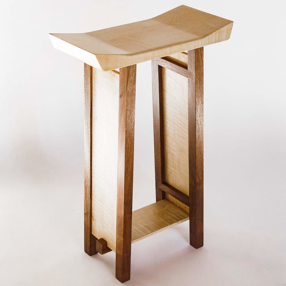 narrow barstools by Mokuzai Furniture