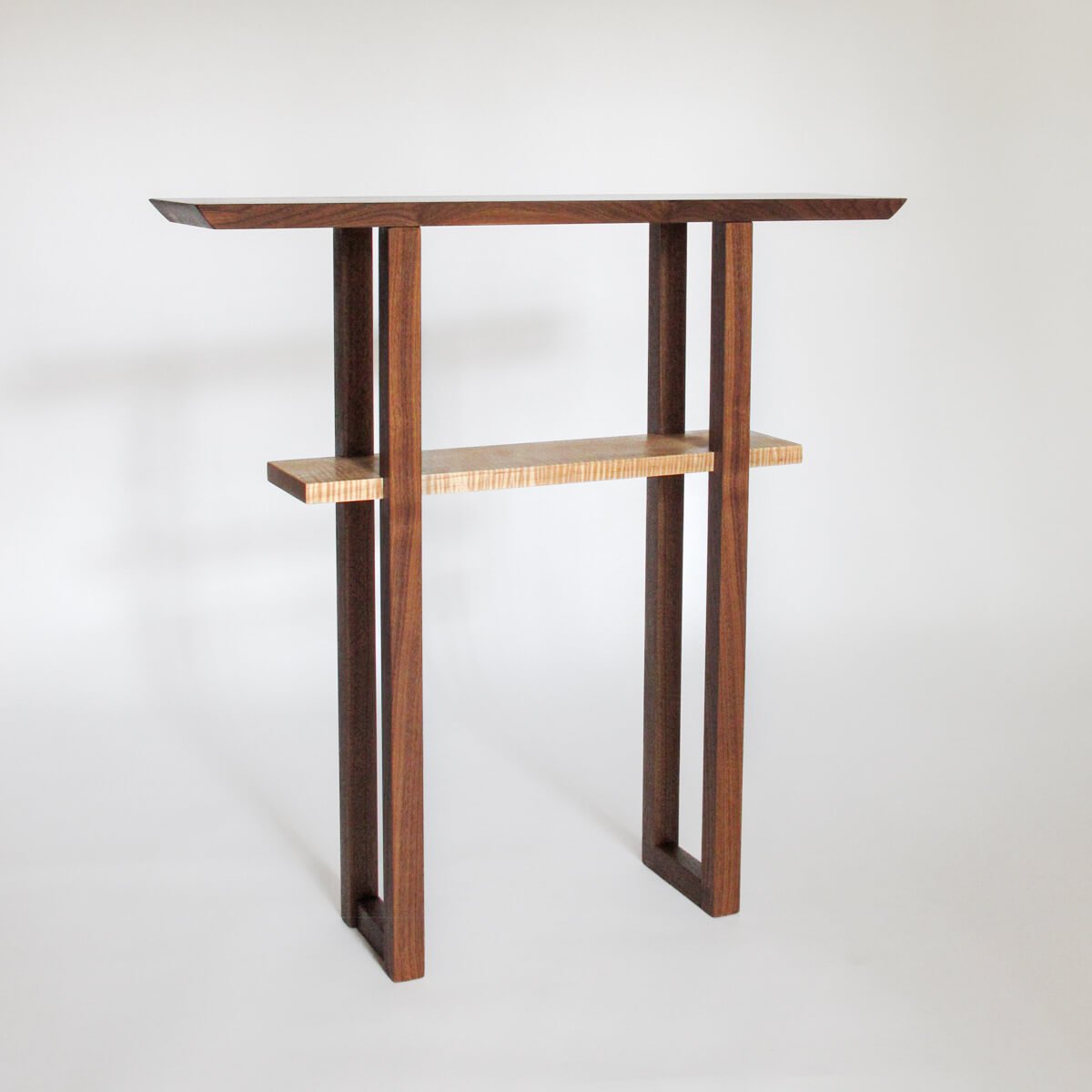 Designer Narrow Entry Table - minimalist console table for small entryways
