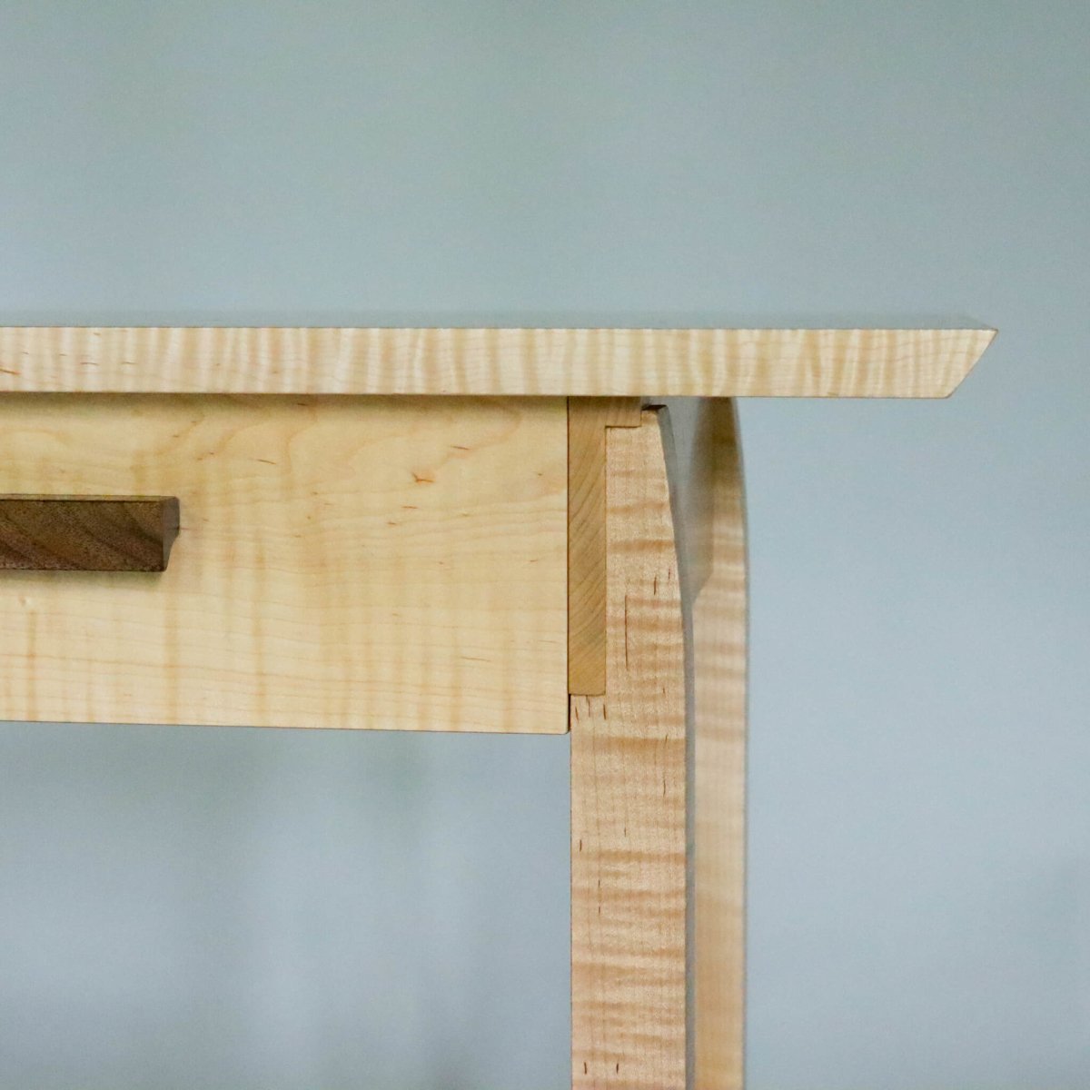unique joinery details on these artisan end tables with drawers for small nightstands in a contemporary bedroom design- by Mokuzai Furniture