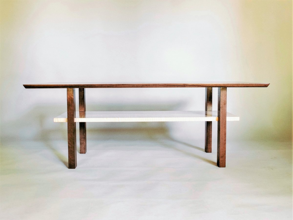 modern wood coffee table for small living rooms - luxury furniture design by Mokuzai Furniture