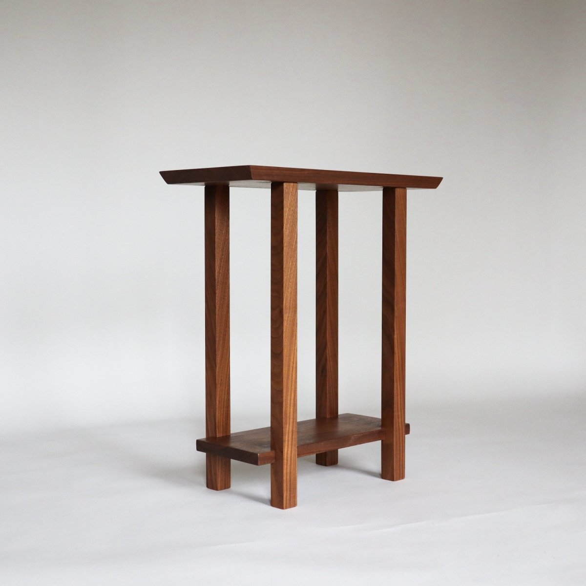 small end table walnut - by Mokuzai Furniture